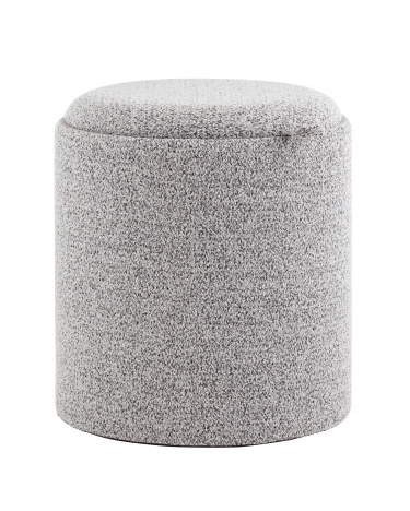 Пуф-столик с ящиком Stool Group Хюгге S букле серый