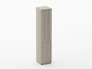 Шкаф высокий закрытый Персона Грата Twin 16.16.10Пр Дуб Сантана светлый