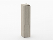 Шкаф высокий закрытый Персона Грата Twin 16.16.10Л Дуб Сантана светлый