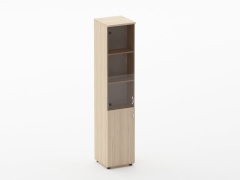 Шкаф высокий со стеклом и нишей Персона Грата Twin 16.16.16Пр Туя