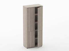 Шкаф высокий закрытый Персона Грата Twin 16.16.101 Дуб Сантана светлый