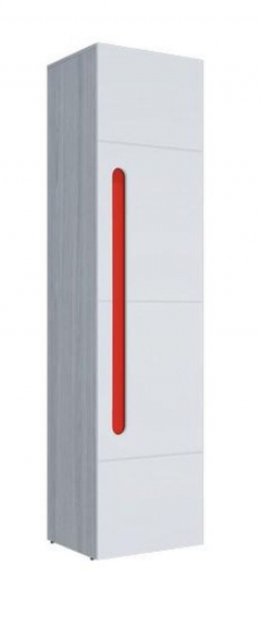 Пенал Стиль Палермо Юниор 02 Белый глянец Ясень шимо светлый Красный