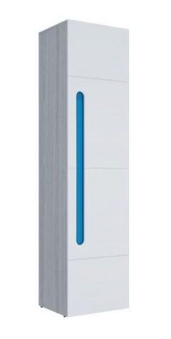 Пенал Стиль Палермо Юниор 02 Белый глянец Ясень шимо светлый Синий