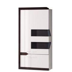 Шкаф многоцелевого назначения Яна Ронда 306 Венге Белый глянец