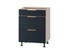 Напольный шкаф 3 ящика с системой плавного закрывания Витра Флоренция 108.91