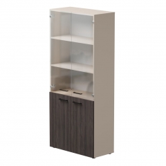 Шкаф комбинированный со стеклом Everprof Everprof EVO 254Н004 Дуб Пасадена Кашемир