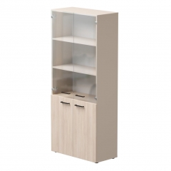 Шкаф комбинированный со стеклом Everprof Everprof EVO 254Н004 Дуб Соната Кашемир