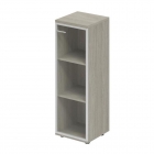 Шкаф средний со стеклом, задняя стенка ЛДСП правый Норден Wing WN.812.OL.AL.R Дуб светлый