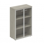 Шкаф средний со стеклом, задняя стенка ЛДСП Норден Wing WN.811.OL.AL Дуб светлый