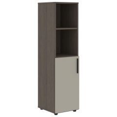 Шкаф-колонка с глухой малой дверью левый Skyland VELION VMCS 40.5 L Аметист Дуб Сильвер