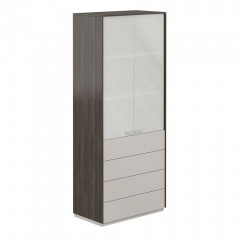 Шкаф высокий Норден Atlas NZ-0332.BT.GS Бренсон Трюфель Серый камень
