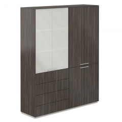 Шкаф высокий двойной Норден Atlas NZ-0301+NZ-0312.BT.BT Бренсон Трюфель