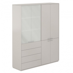 Шкаф высокий двойной Норден Atlas NZ-0321+NZ-0332.GS.GS Серый камень