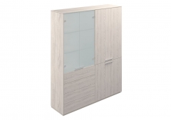 Шкаф высокий двойной Норден Atlas NZ-0301+NZ-0312.YN.YN Ясень Наварра