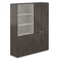 Шкаф высокий двойной Норден Atlas NZ-0301+NZ-0302.BT.BT Бренсон Трюфель