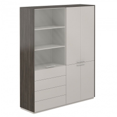 Шкаф высокий двойной Норден Atlas NZ-0321+NZ-0322.BT.GS Бренсон Трюфель Серый камень