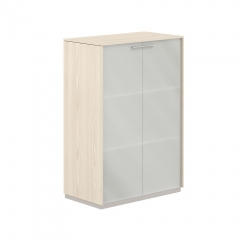 Шкаф средний со стеклом Норден Atlas NZ-0335.YN.GLM Ясень Наварра