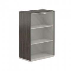 Шкаф средний со стеклом Норден Atlas NZ-0325.BT.GL Бренсон Трюфель