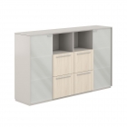 Шкаф средний с ящиками Норден Atlas NZ-0316.GS.YN Серый камень Ясень Наварра