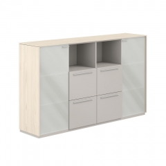 Шкаф средний с ящиками Норден Atlas NZ-0336.YN.GS Ясень Наварра Серый камень