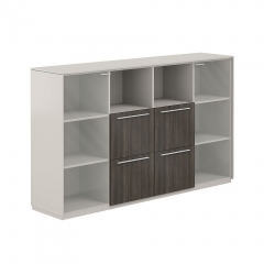 Шкаф средний с ящиками Норден Atlas NZ-0306.GS.BT Серый камень Бренсон Трюфель