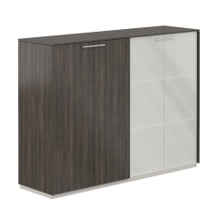 Шкаф средний двойной Норден Atlas NZ-0305+NZ-0335.GS.BT.GLM Серый камень Бренсон Трюфель