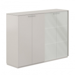 Шкаф средний двойной Норден Atlas NZ-0315+NZ-0335.GS.GS.GLM Серый камень