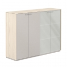 Шкаф средний двойной Норден Atlas NZ-0315+NZ-0335.YN.GS.GLM Ясень Наварра Серый камень