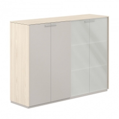 Шкаф средний двойной Норден Atlas NZ-0315+NZ-0335.YN.GS.GLM Ясень Наварра Серый камень