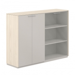 Шкаф средний двойной Норден Atlas NZ-0315+NZ-0325.YN.GS.GL Ясень Наварра Серый камень