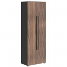 Шкаф с глухими средними и малыми дверьми Skyland VELION VENEER VRHCS 80.3 Американский орех Яшма черная