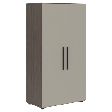 Шкаф с 2 комплектами глухих малых дверей Skyland VELION VENEER VRMCS 80.4 Американский орех Яшма черная