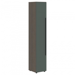 Шкаф-колонка с 3 глухими малыми дверьми левый Skyland VELION VENEER VRHCS 40.8 L Американский орех Яшма черная