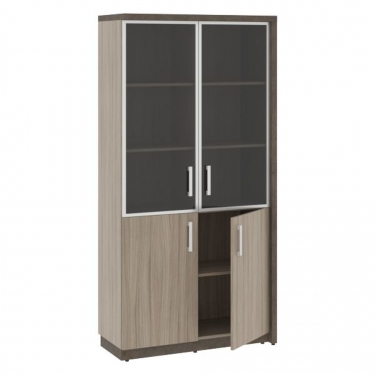 Шкаф комбинированный правый Skyland WOODandSTONE СФ-534894 Бетон Чикаго темный Дрифтвуд