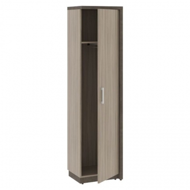 Шкаф/Гардероб узкий с глухой дверью правый Skyland WOODandSTONE СФ-534572 Бетон Чикаго темный Дрифтвуд