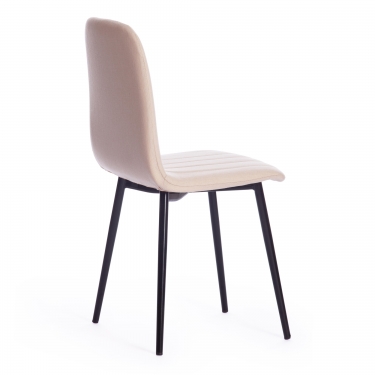 Стул Tetchair ARC / 1 шт. в упаковке ткань/металл, 46 х 52 х 88 см, бежевый 08/черный