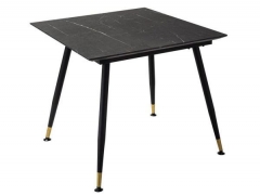Стол R-home Месси 860860 мрамор графит со скосом