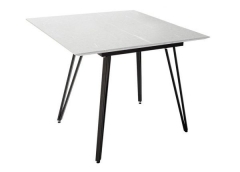 Стол R-home Диего 960960 мрамор Бианко со скосом