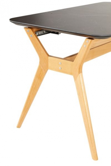 Стол раздвижной R-home Нарвик Ceramic 140-180 Automatic Natur/Dark marble