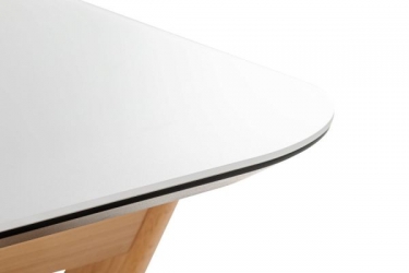Стол раскладной R-home Нарвик Glass 140-180 Automatic Natur/Light matte glass