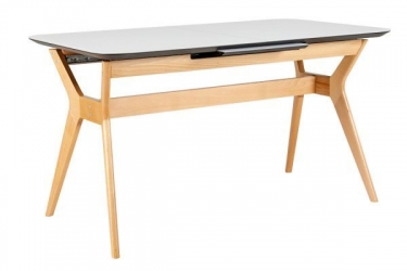 Стол раскл. R-home Нарвик Glass 120-150 Automatic Natur/Light matte glass