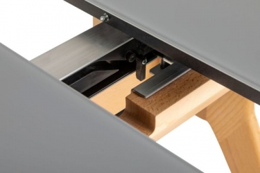 Стол раскл. R-home Нарвик Glass 120-150 Automatic Natur/Dark matte glass