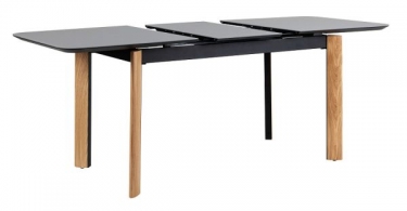 Стол раскладной R-home Combi Glass 120-150 Automatic Natur/Dark matte glass