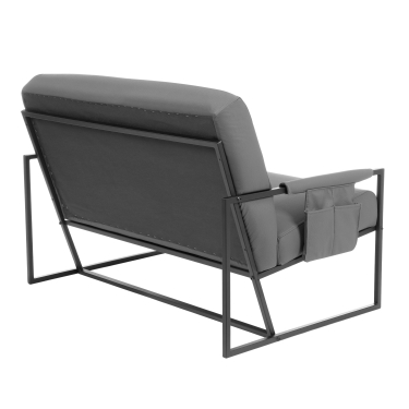 Диван Tetchair Charli LUX Д/Чарли Люкс экокожа , Sharp Графит