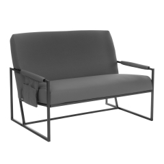 Диван Tetchair Charli LUX Д/Чарли Люкс экокожа , Sharp Графит