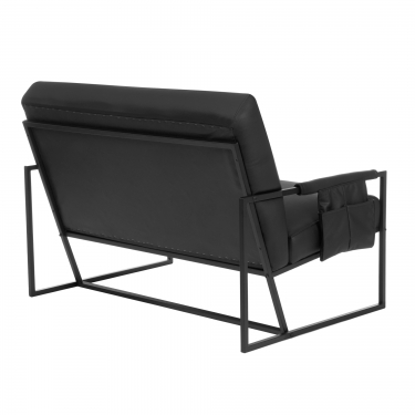 Диван Tetchair Charli LUX Д/Чарли Люкс экокожа , Sharp Черный