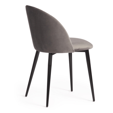 Стул Tetchair MONRO mod. 710 / 1 шт. в упаковке ткань/металл, 56х51х80 см, высота до сиденья 47 см, серый barkhat 26/черный