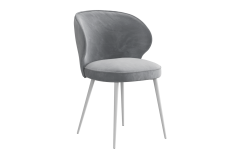 Стул Мебельсон Гудвин Т1 серый велюр/белый