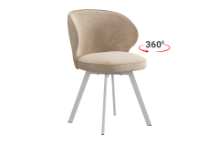 Стул Мебельсон Гудвин Т2П пломбир велюр/белый