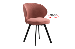 Стул Мебельсон Гудвин Т2П вереск велюр/черный